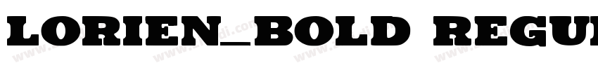 Lorien_bold Regular字体转换